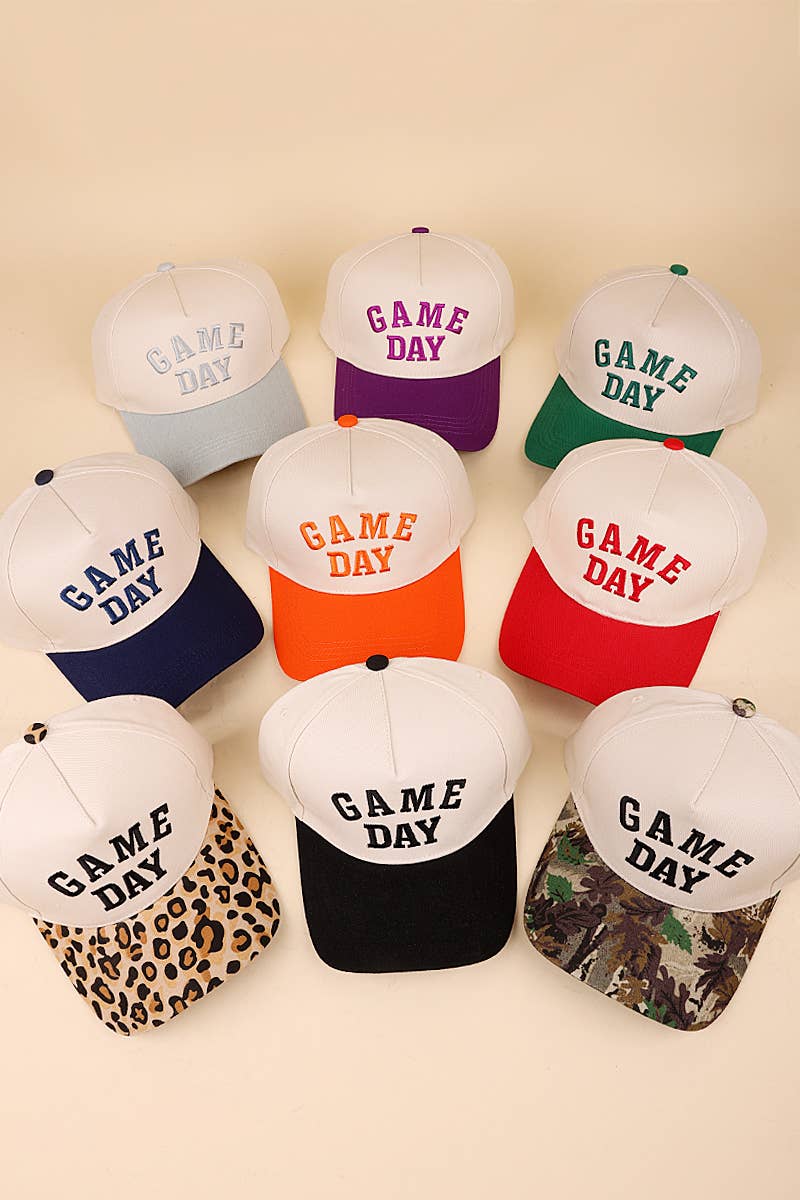 Game Day Two-tone Canvas Cotton Cap