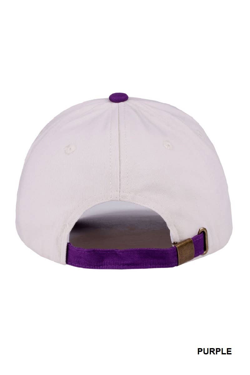 Game Day Two-tone Canvas Cotton Cap
